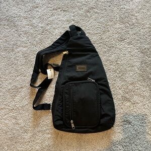 New Black Sling Crossbody Backpack Bag for Men or Women